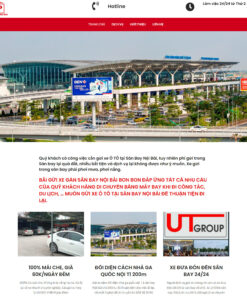 Website giới thiệu về bãi gửi xe